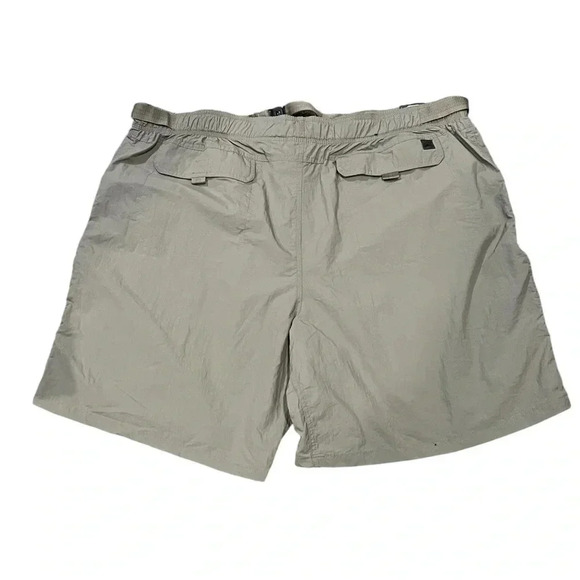 NWT Northwest Territory Packable Nylon Belted Khaki Cargo Shorts Mens 2XL - Picture 3 of 11